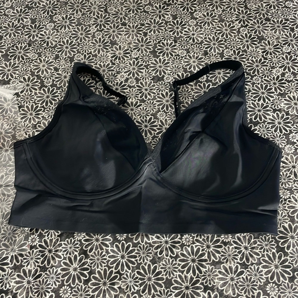 NWT Ruby ribbon second skin demiette bra black size 32